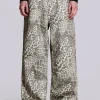 Leopard Fade Colossus Jeans-Jaded London Fashion