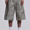 Leopard Fade Colossus Jorts-Jaded London Flash Sale