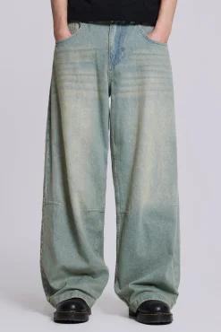 Light Wash Colossus Fit Jeans-Jaded London Best Sale