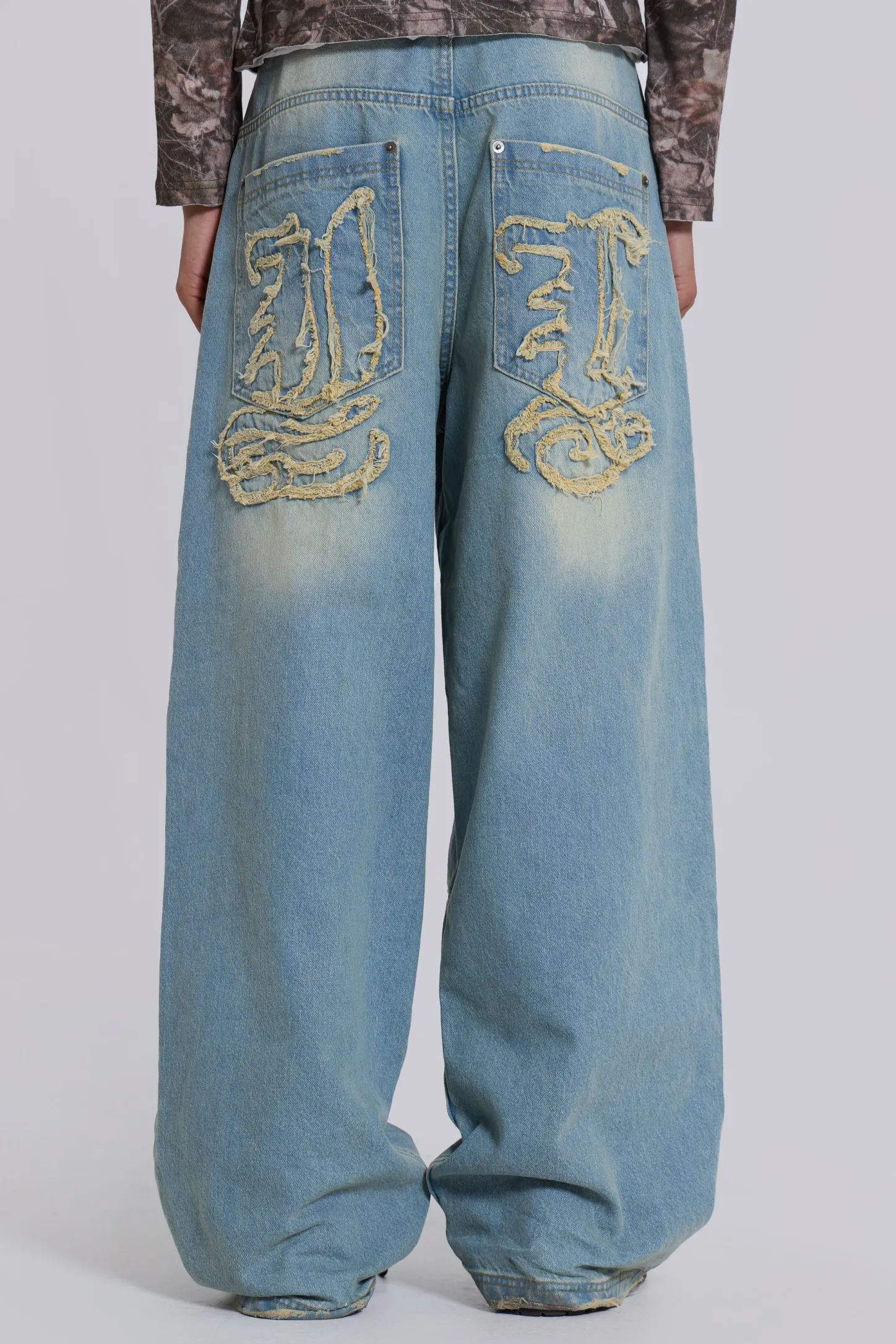 Light Wash J-L Colossus Jeans-Jaded London Clearance