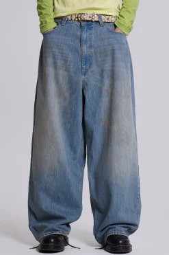 Light Wash Slub XL Colossus Jeans-Jaded London Shop