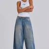 Light Wash Slub XL Colossus Jeans-Jaded London Online