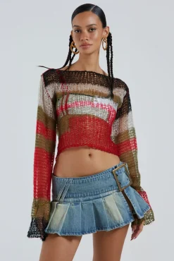 Ludlow Denim Mini Skirt-Jaded London New
