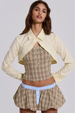 Lulu Check Corset Top-Jaded London Flash Sale
