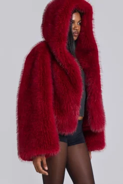 Mara Oversized Faux Fur Coat-Jaded London New