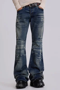 Mid Blue Drift Jeans-Jaded London New