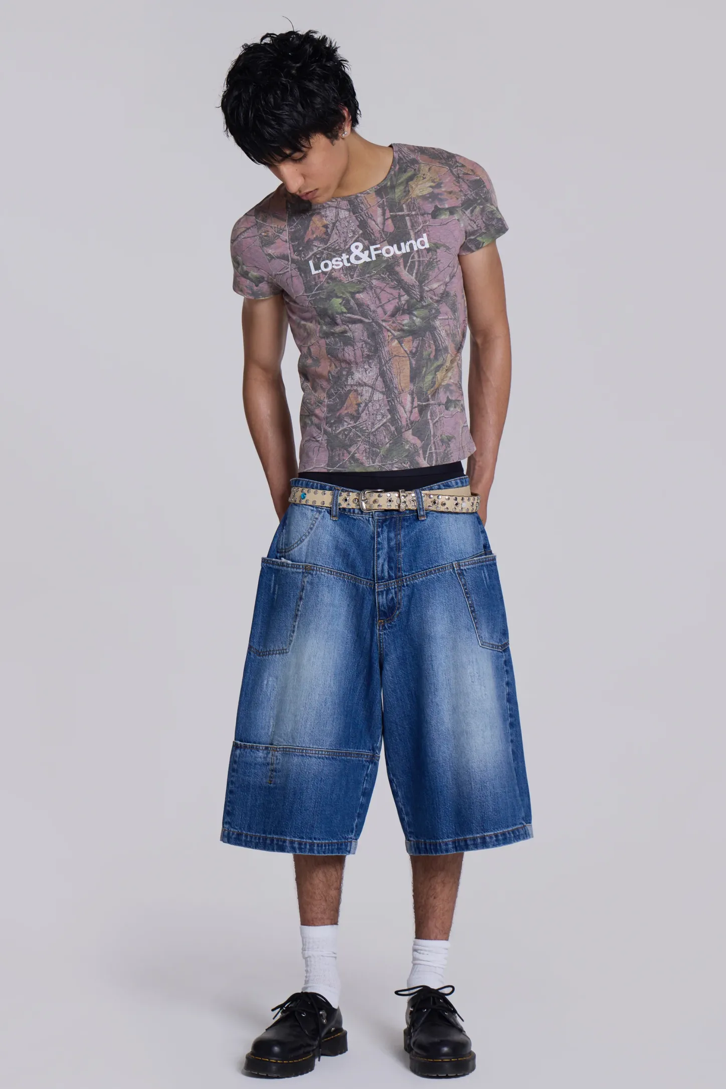 Mid Blue Mason Jorts-Jaded London Shop