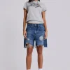 Mid Blue Revenge Jorts-Jaded London Shop
