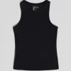 NTRLS Black Rib Vest-Jaded London Cheap