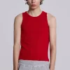 NTRLS Red Ribbed Vest-Jaded London Best