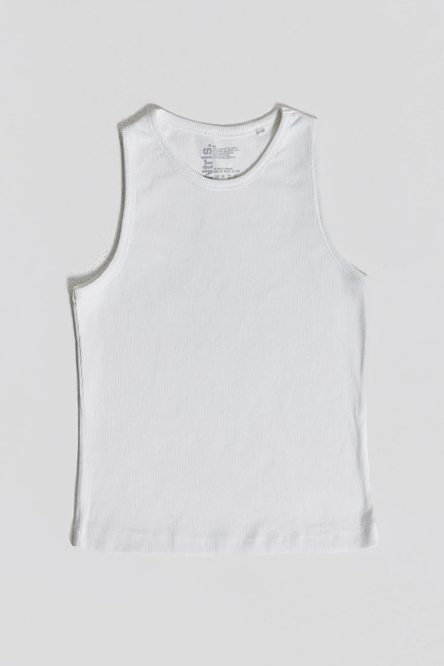 NTRLS White Rib Vest-Jaded London Cheap