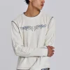 Off White Tattoo Applique Tee-Jaded London Shop