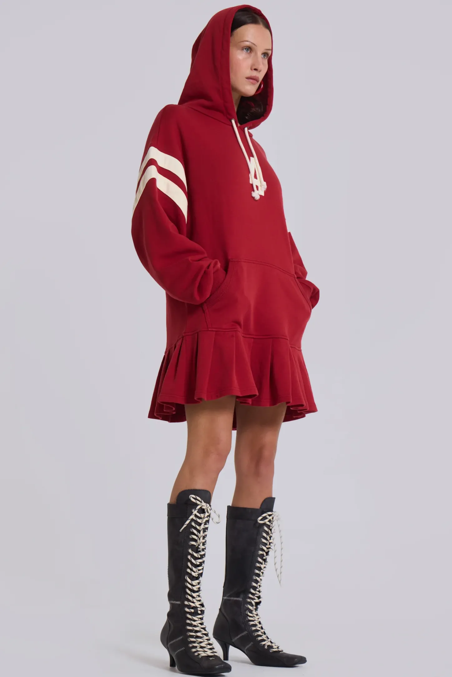 4 or Nothing Sweater Dress in Red-Jaded London Outlet