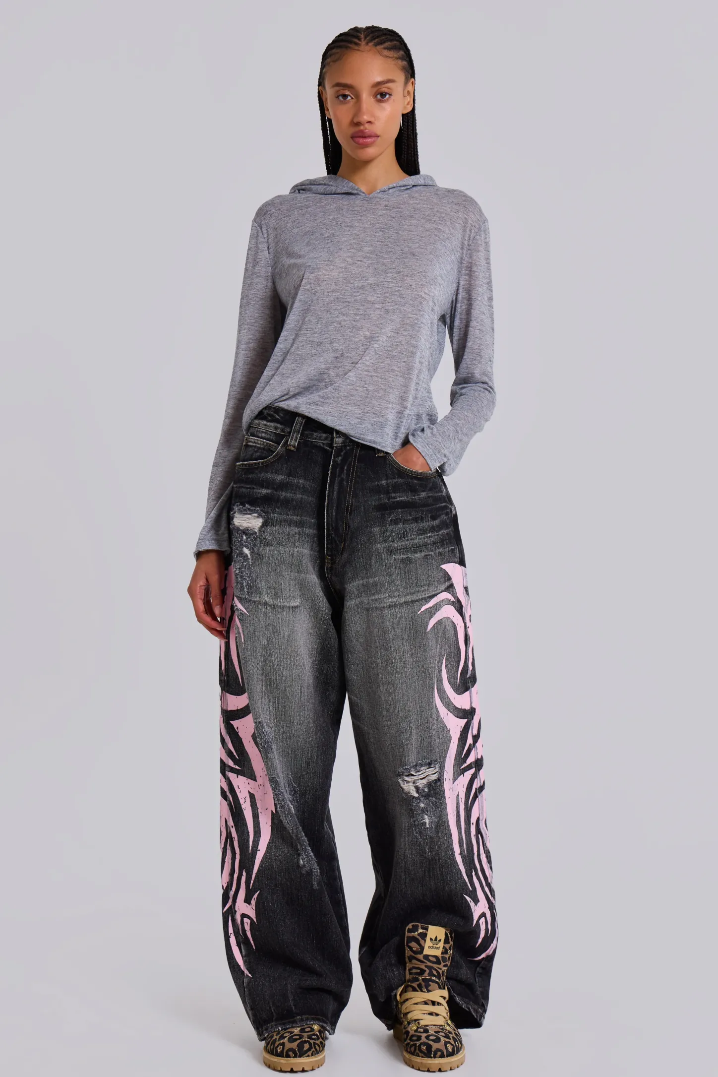 Pink Blade XL Colossus Jeans-Jaded London Best Sale