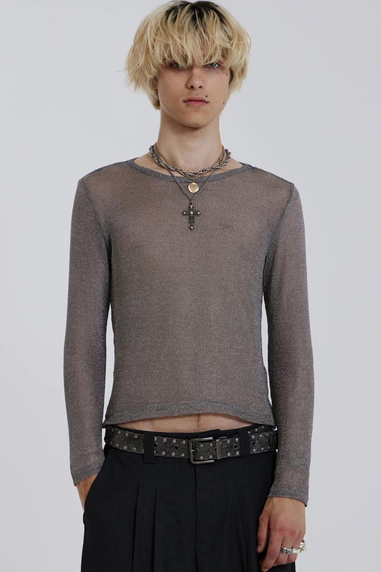 Platinum Mesh Knit-Jaded London Outlet