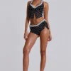 Polka Ruffle Wrap Mini Shorts-Jaded London Shop