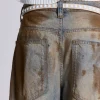 Pyramid Stud Cracked Off White Leather Belt-Jaded London Best Sale