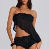Regina Corset Top In Black Roses-Jaded London Discount