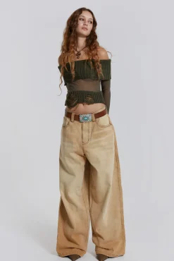 Sand Colossus Baggy Jeans-Jaded London Online