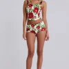 Scarlet Satin Mini Shorts-Jaded London Sale