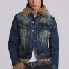 Shaggy Denim Jacket-Jaded London Fashion