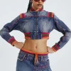 Sherbet Denim Side Pleat Mini Skirt-Jaded London Hot