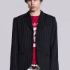 Slim Fit Pinstripe Blazer-Jaded London New