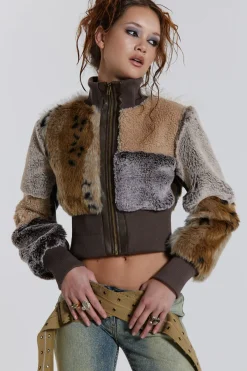 Soho Faux Fur Bomber Jacket-Jaded London Hot