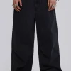 Solid Black Low Rise Colossus Jeans-Jaded London New