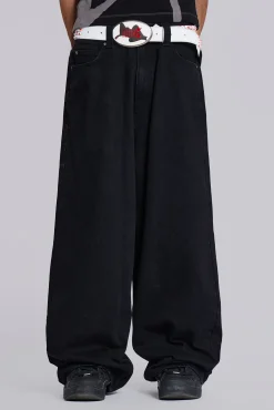 Solid Black XL Colossus Jeans-Jaded London Best Sale