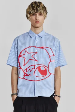 Stereo Stripe Shirt-Jaded London New