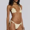 Stone Crochet Triangle Bikini Top-Jaded London Best Sale