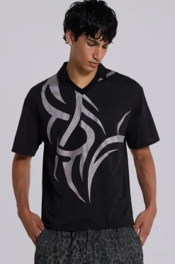 Tattoo Football Polo Shirt-Jaded London Hot