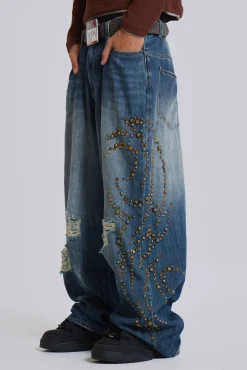Tattoo Stud XL Colossus Jeans-Jaded London Flash Sale