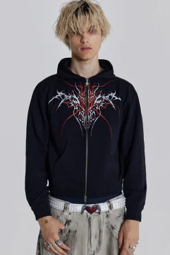 Thorn Zip Hoodie-Jaded London Online