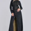 Trinity Fitted Denim Coat-Jaded London Clearance