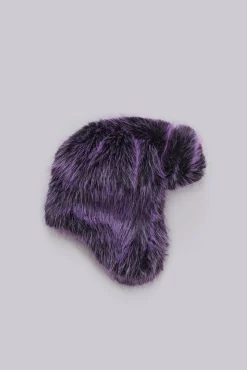 Violet Faux Fur Trapper Hat-Jaded London Shop