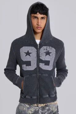 99 Waffle Hoodie-Jaded London Clearance