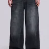 Washed Black Colossus Jeans-Jaded London Fashion