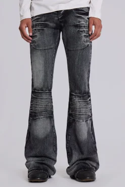 Washed Black Drift Jeans-Jaded London Discount
