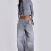 Washed Grey Colossus Jeans-Jaded London Sale