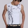 White Astora Rib Vest-Jaded London Online