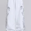White Baggy Blade Joggers-Jaded London Online