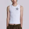 White Cosmo Vest-Jaded London Online