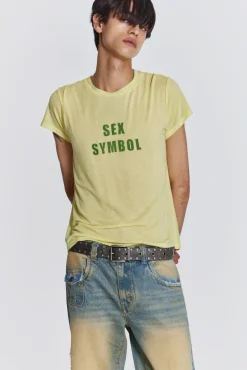 Yellow Sex Symbol Tee-Jaded London Flash Sale