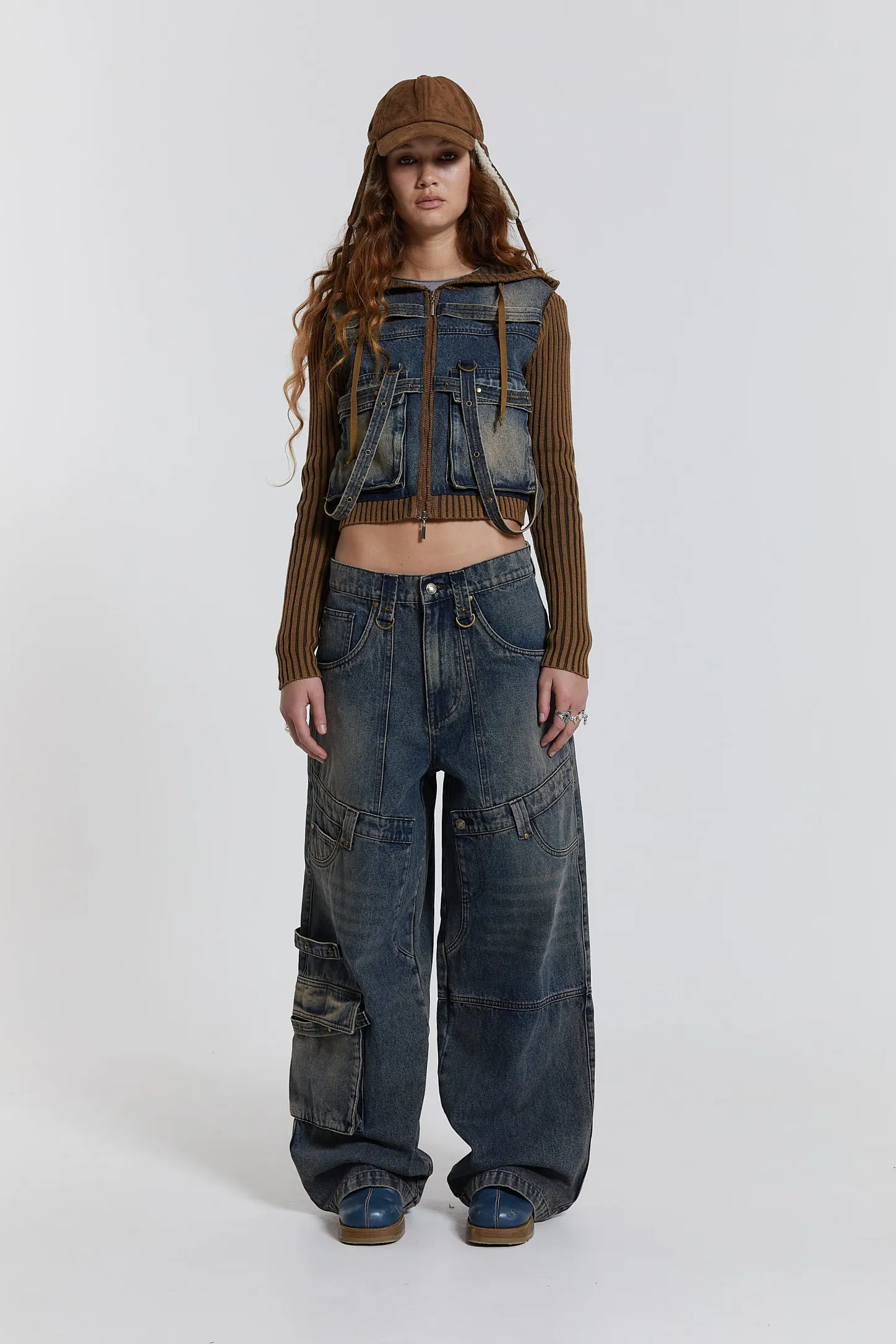 Zenith Double Layer Seam Colossus Baggy Jeans-Jaded London Outlet